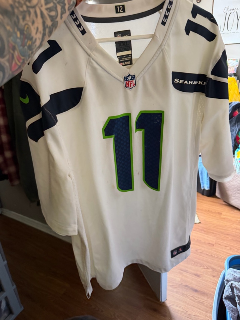 NFL  Nike Seattle Seahawks White Percy Harvin #11 Jersey